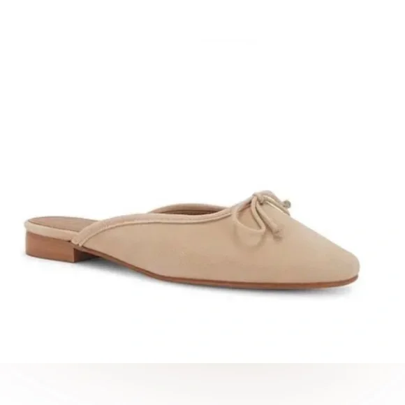 New Flattered Malva Suede Mule - Beige - Picture 1 of 6